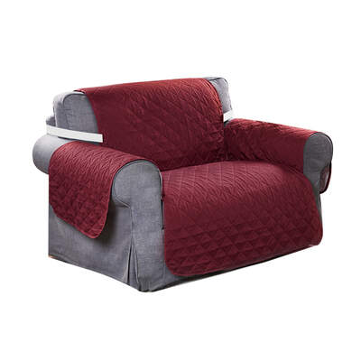 SOFA COVER COUCH SLIPCOVERS WATERPROOF WINE 173CM X 200CM
