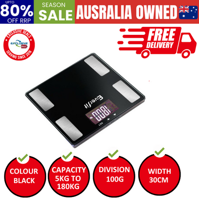 Electronic Digital Bathroom Scales Body Fat Scale 180KG