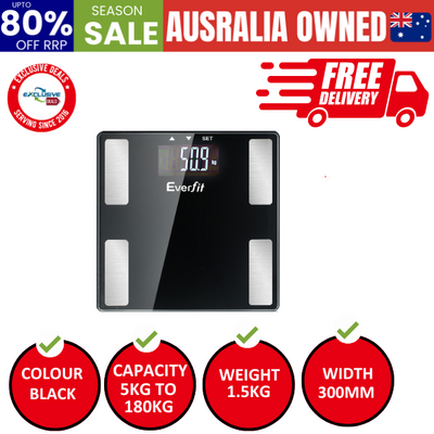 Body Fat Bathroom Scale Weighing Bmi Monitor Gym 180Kg