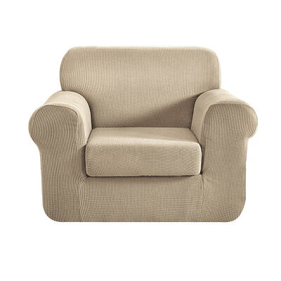 2-piece Sofa Cover Elastic Stretch Couch Covers Protector 1 Steater Sand