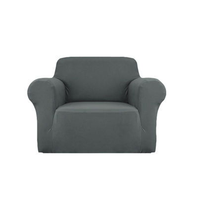 Sofa Cover Elastic Stretchable Couch Covers Grey 1 Seater