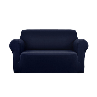 Sofa Cover Elastic Stretchable Couch Covers Navy 2 Seater