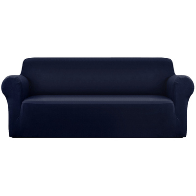 Sofa Cover Elastic Stretchable Couch Covers Navy 4 Seater
