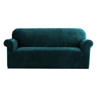 Sofa Cover Couch Covers 3 Seater Velvet Agate Green