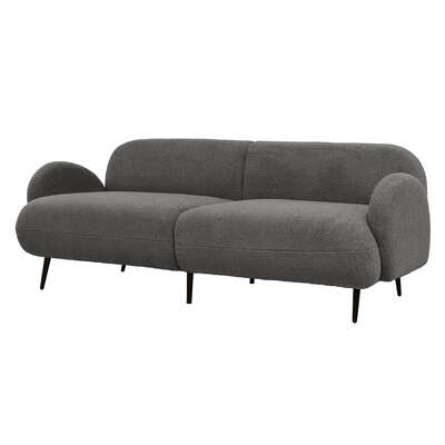 Modern Cloud Sofa 3 Seater Sherpa Fleece Beige - Space-Saving Design