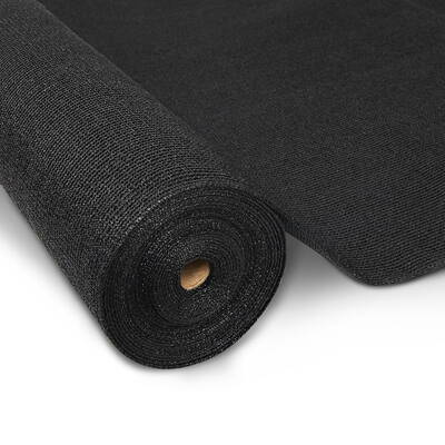 Instahut 50% UV Sun Shade Cloth Shadecloth Sail Roll Mesh Garden Outdoor 3.66x30m Black