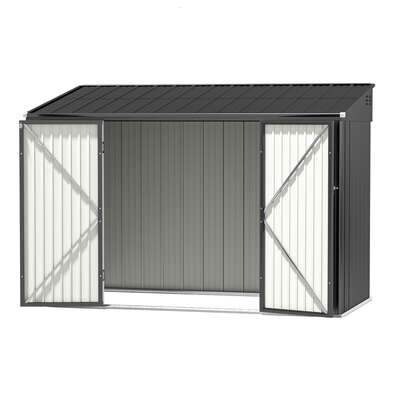 Garden Shed 3.05x1.5m Galvanised Steel Outdoor Storage Workshop
