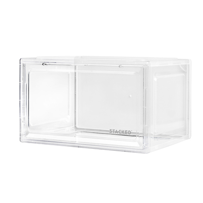 Shoe Storage Box Organizer Stackable Clear Plast