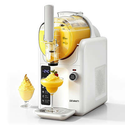 5-in-1 Slushie Machine & Ice Cream Maker 2L White Frozen Drink Dessert Maker
