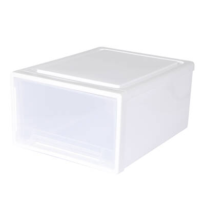 2x 32L White Clothes Organizer Rack Drawers