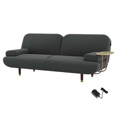 Luxury CONVERTIBLE SOFABED WITH USB CHARGE AND SIDE TABLE - Durable