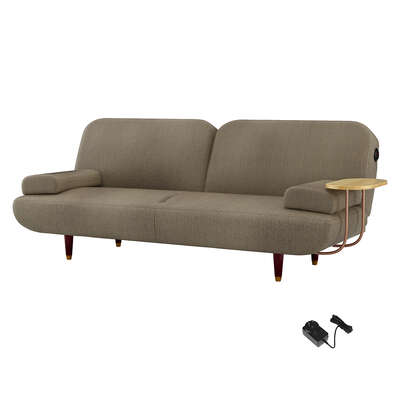 Luxury CONVERTIBLE SOFABED WITH USB CHARGE AND SIDE TABLE - Premium