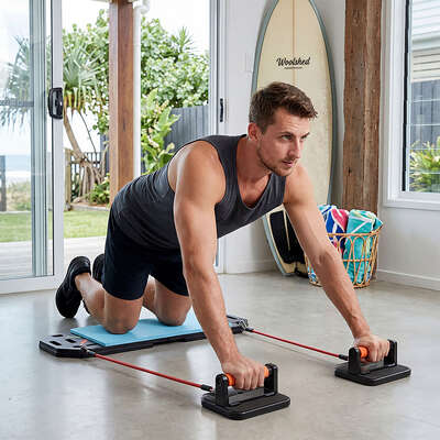 Centra Push Up Board Rack Stand Grip Bar Handle Muscle Train Gym Workout Fitness