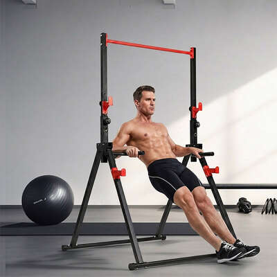 Foldable Power Tower Pull Up Dip Station 220kg | EXTG