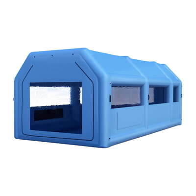 Inflatable Spray Booth Car Paint Tent 8.5x4.8m 2 Blowers Filter Mobile Garage Workstation