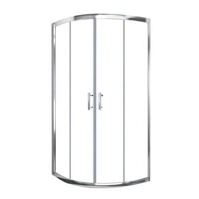 Cefito Bathroom Curved Shower Cubicle Screen