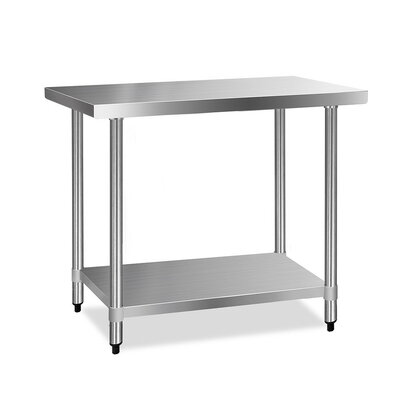 1219x610mm Stainless Steel Kitchen Bench