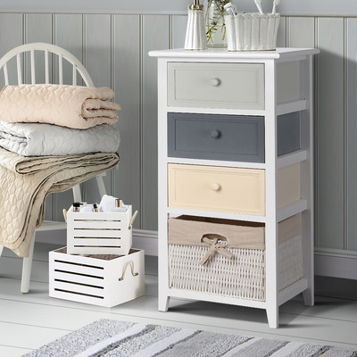  Bedroom Storage Cabinet - White