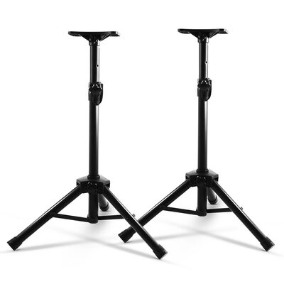 Speaker Stand 65-120cm Adjustable Height Surround Sound Studio Home 2pcs