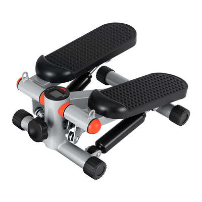 Mini Stepper with Resistance Rope Aerobic for Exercise Compact Home Workout Grey