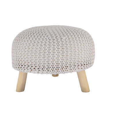 Stool IVORY 20''x14''
