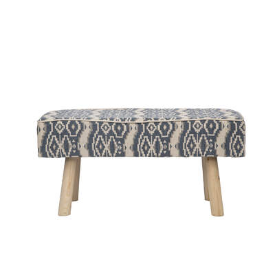 Upholstered Bench Set NAVY BLUE