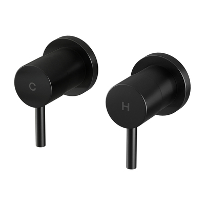 Bathroom Tap Shower Twin Tap Faucet Basin Sink Bath Swivel Black