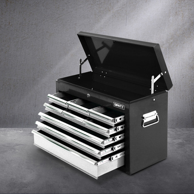 Giantz 9 Drawer Mechanic Tool Box Storage - Black & Grey