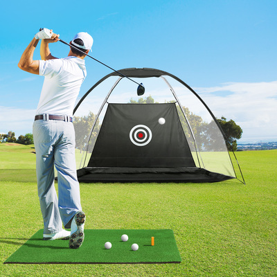Improve Your Golf Skills with a Practice Net and Training Mat Set