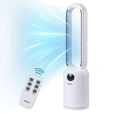  2in1 Bladeless Fan Air Purification W/ Remote 88cm - Elegant