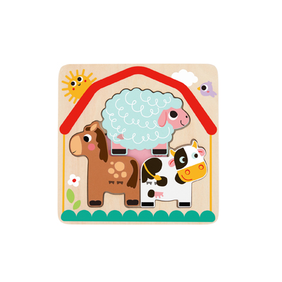 Multi-Layered Farm Animal Puzzle