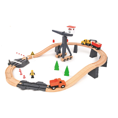 Construction Yard Train Set 35Pcs