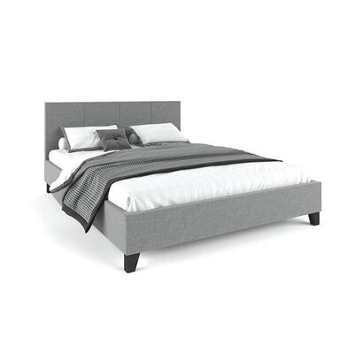 Fabric bed frame grey king