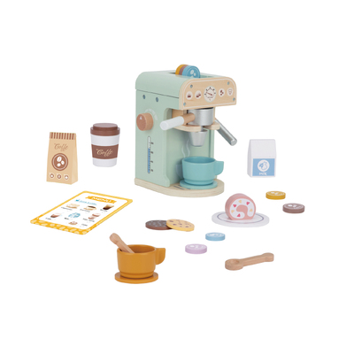 Wooden Barista Coffee Machine Set