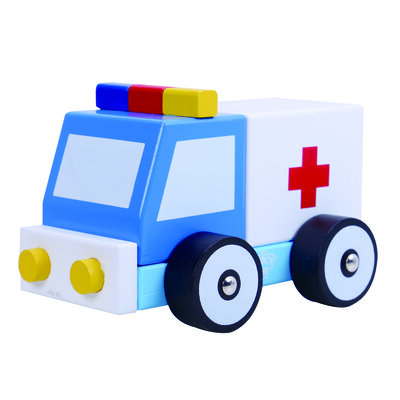 WOODEN BLOCK AMBULANCE