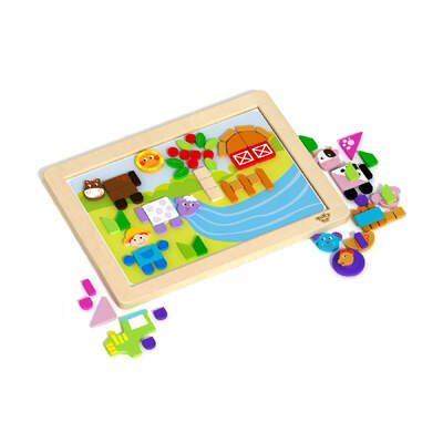 MAGNETIC PUZZLE BOARD- FARM