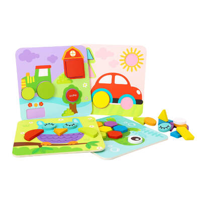 4 IN 1 SHAPE PUZZLES