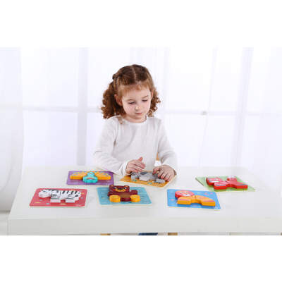 6 IN 1 MINI ANIMAL PUZZLE