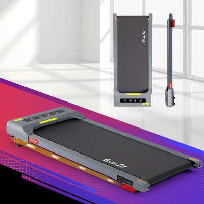 Treadmill Electric Walking Pad Incline Under Desk Home Gym 380mm Grey