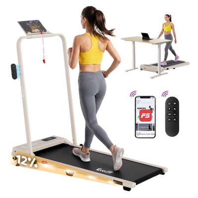 3-in-1 Walking Pad Treadmill 12% Incline Foldable | EXTG