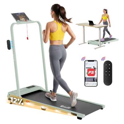 Foldable Walking Pad Treadmill 12% Incline 2.5HP | EXTG