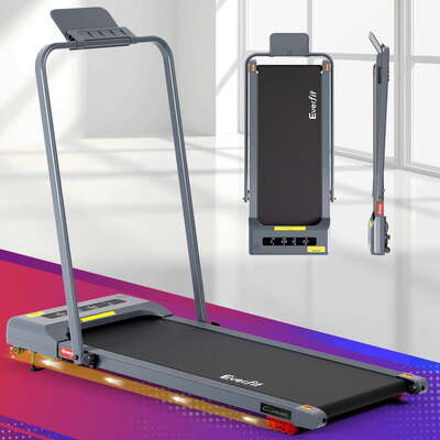 Treadmill Electric Walking Pad Incline Under Desk 380mm Grey