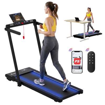 Foldable Walking Pad Treadmill 3-in-1 LED 40cm | EXTG