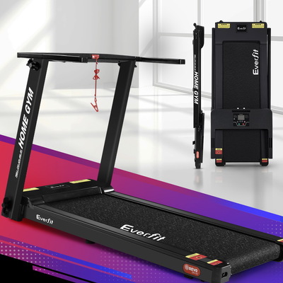 Treadmill Electric Home Gym Fitness Exercise Fully Foldable 420Mm Black