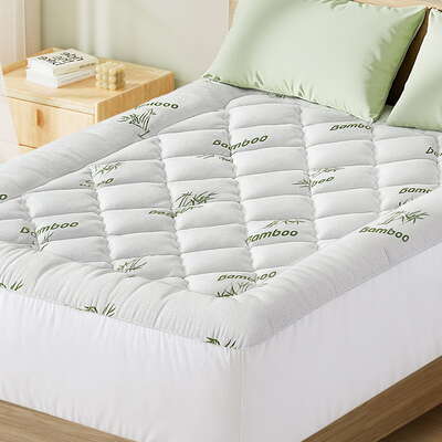 Mattress Topper 5cm Pillowtop toppers Bamboo Double