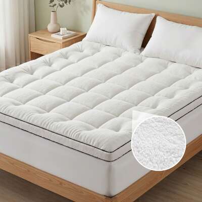 King Mattress Topper 5cm Coral Fleece 1000GSM | EXTG
