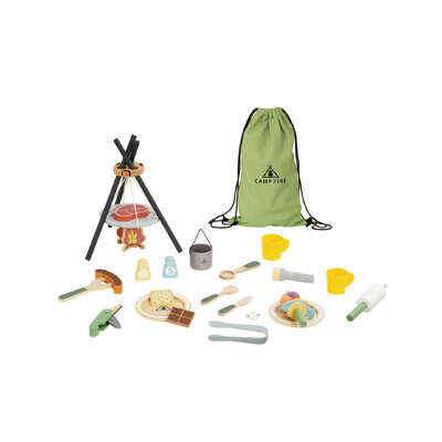 Camping Playset Wooden 22x22x33cm