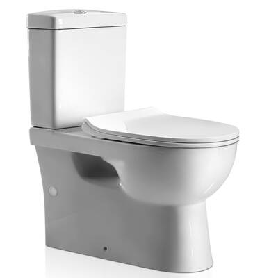 Cefito Back to Wall Toilet Suite Rimless Flush Soft Close P S Trap Ceramic WELS White