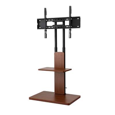 TV Stand 32-70" Wooden Tray Swivel Height Adjustable