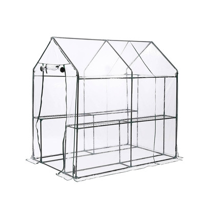 2 Tier Walk In Greenhouse Garden